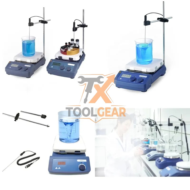 Magnetic Stirrer Hotplate - 2026hotsale* WEIAI MS7-H550-Pro LCD Digital Magnetic