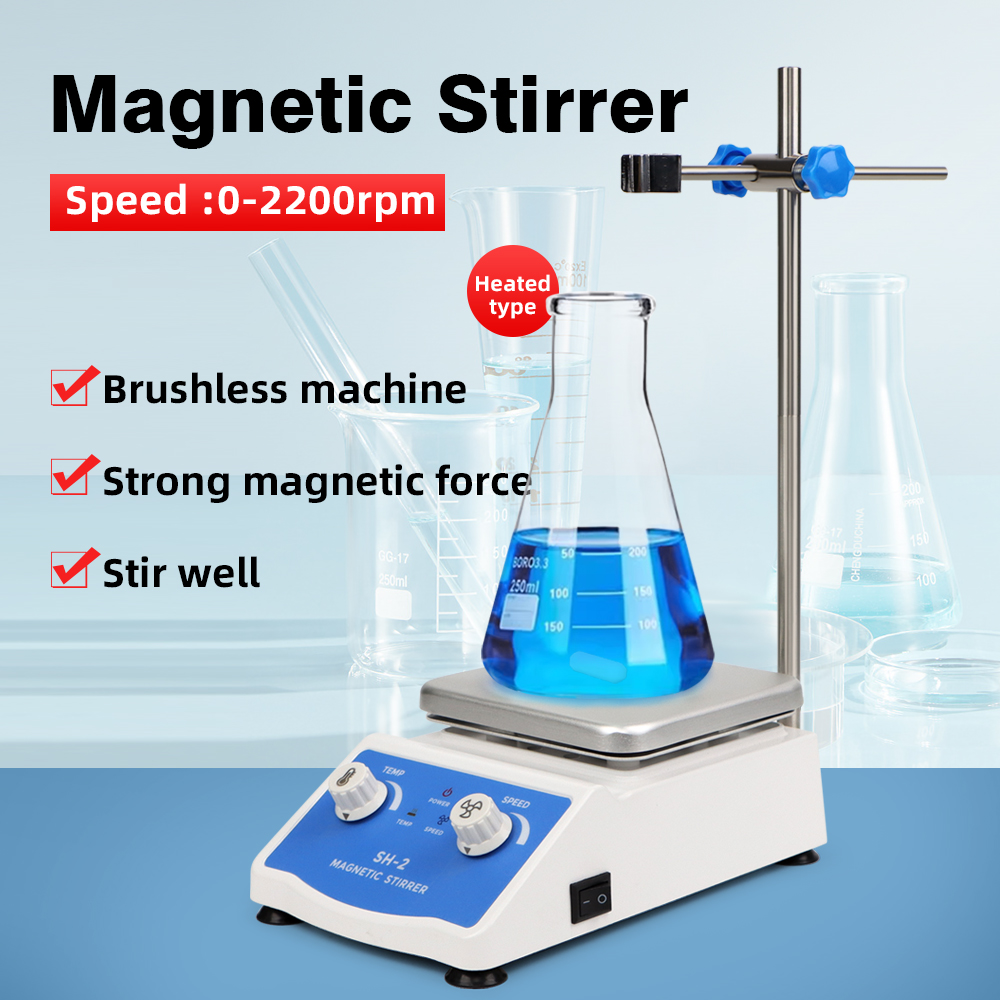 Magnetic Stirrer Hotplate - Heating Magnetic Stirrer Mixer 1000ml Mixing