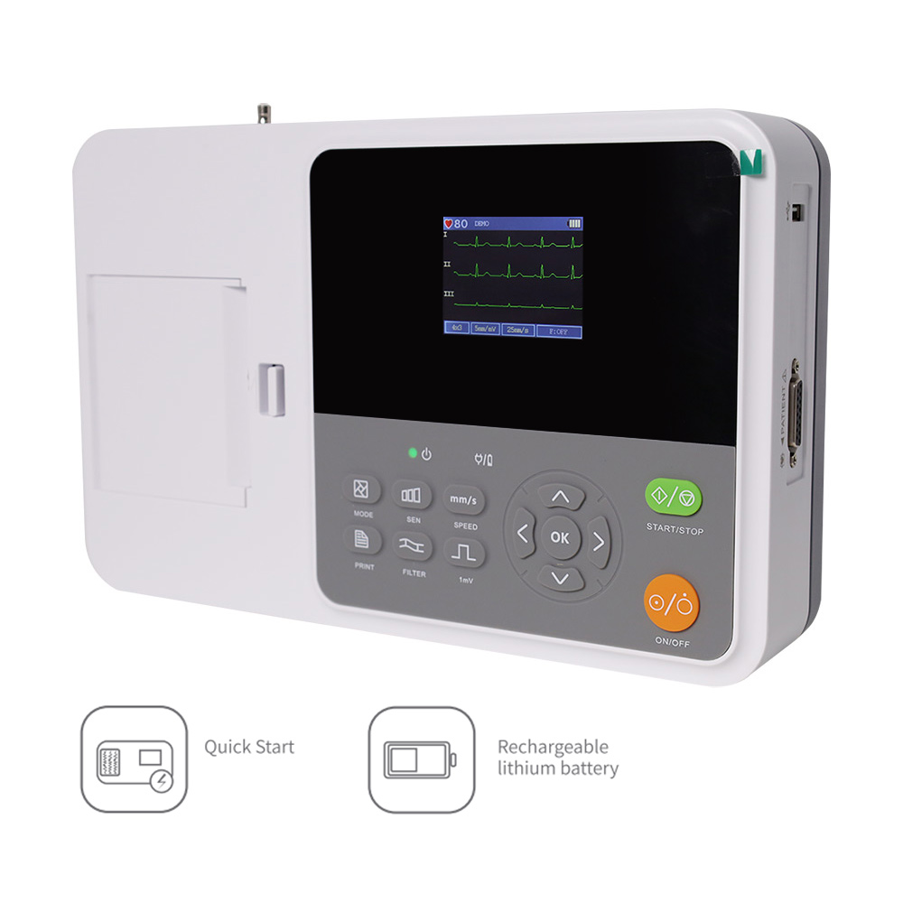 CONTEC E3 Portable Digital 3 C - Ekg Ecg Machine Portable ulasan dan harga