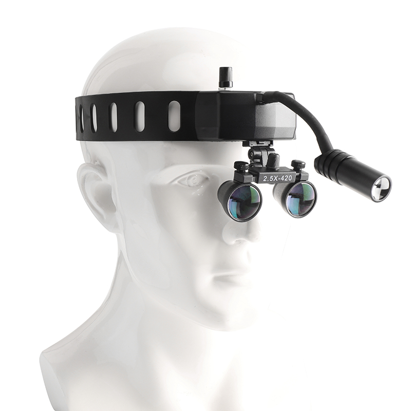 Loupe Glasses Type 5W LED Ligh - Led Medical Headlight ulasan dan harga