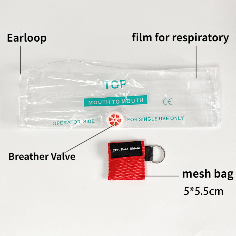 Keychain Style CPR Face Shield - Oxygen Mask Non-Rebreather ulasan dan harga