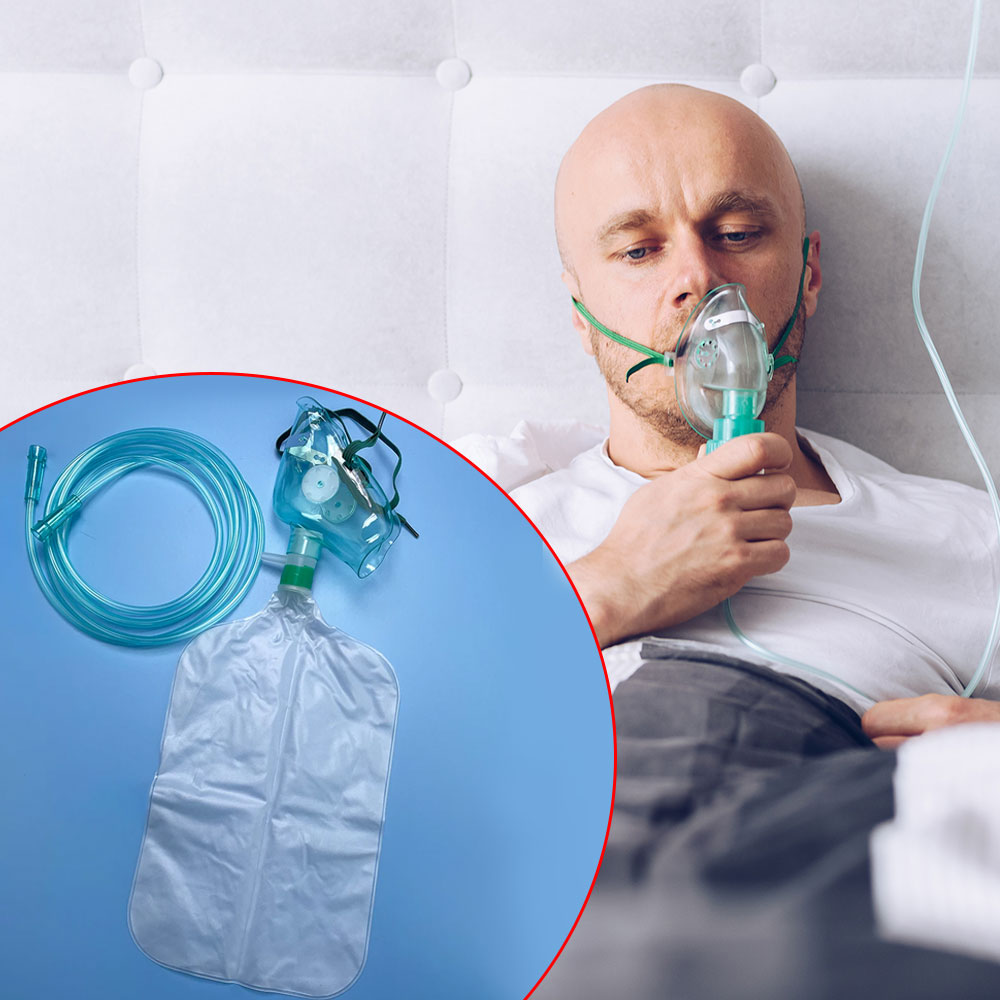 1Pc Adult High Concentration O - Oxygen Mask Non-Rebreather ulasan dan harga