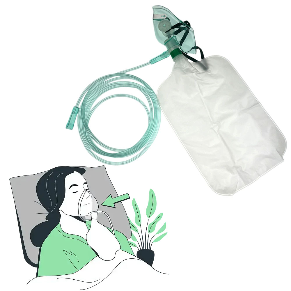 Adult Non-rebreather Oxygen Ma - Oxygen Mask Non-Rebreather ulasan dan harga