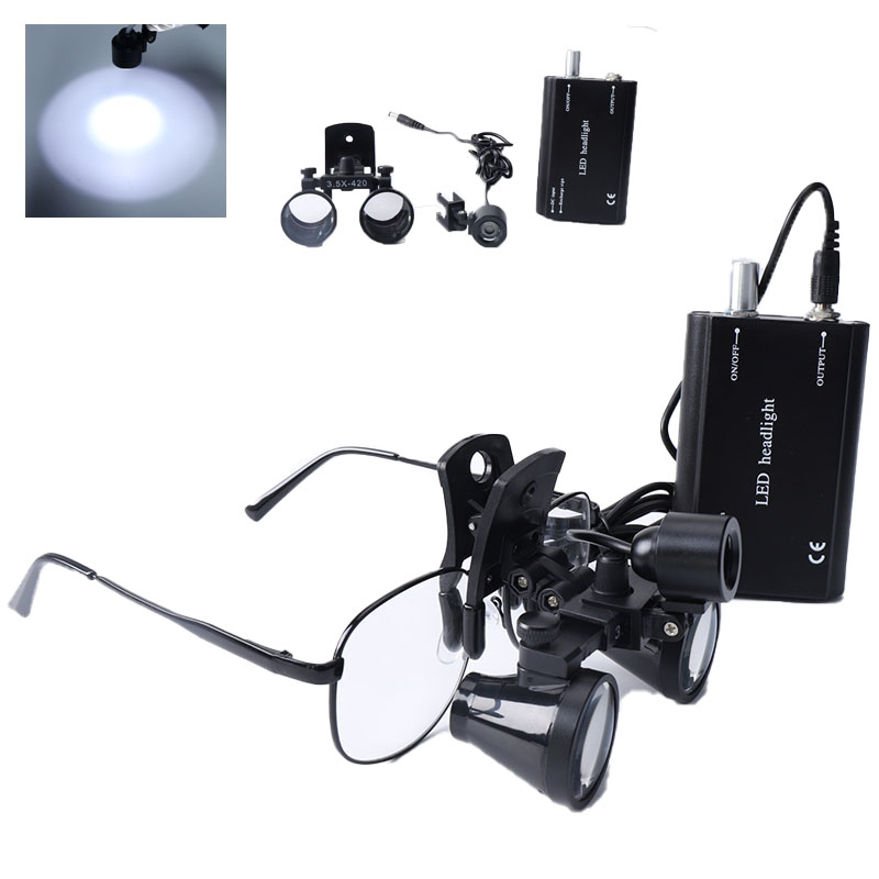 2.5X/3.5X Dental Loupes Clip B - Led Medical Headlight ulasan dan harga